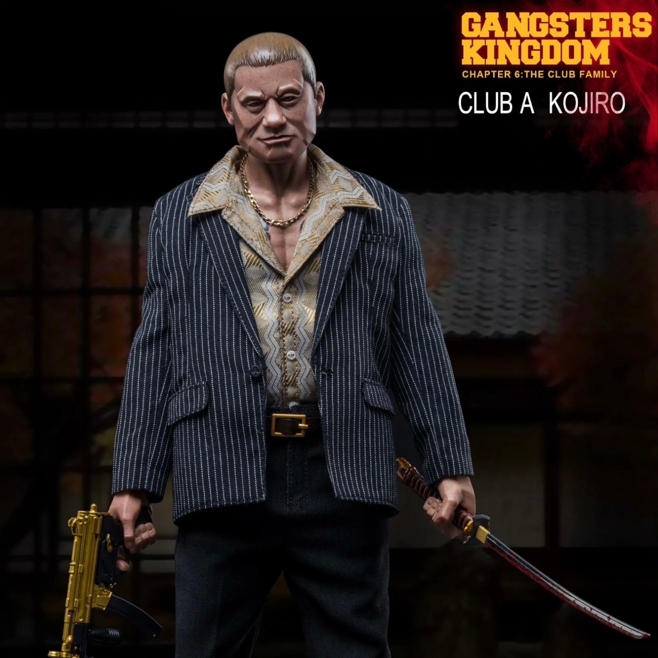 全新现货 DAMTOYS 1/6 黑帮王国 草花A 北野武