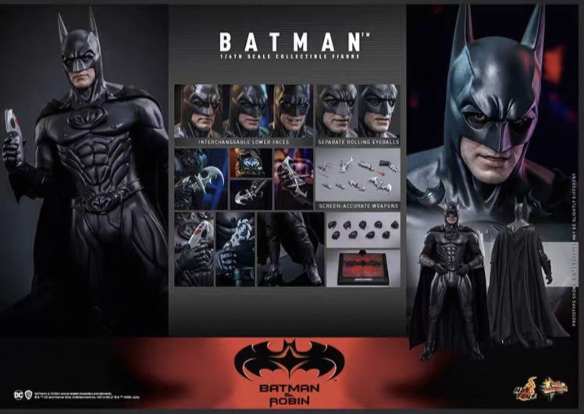 全新现货 HOTTOYS HT 1/6 蝙蝠侠与罗宾1997 MMS786图片