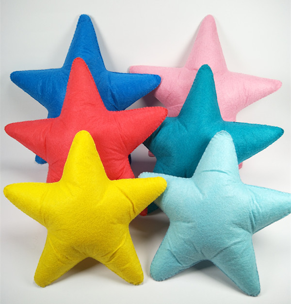 手工制作不织布五角星飞盘 可爱海星飞盘沙包玩具 幼儿园户外教具