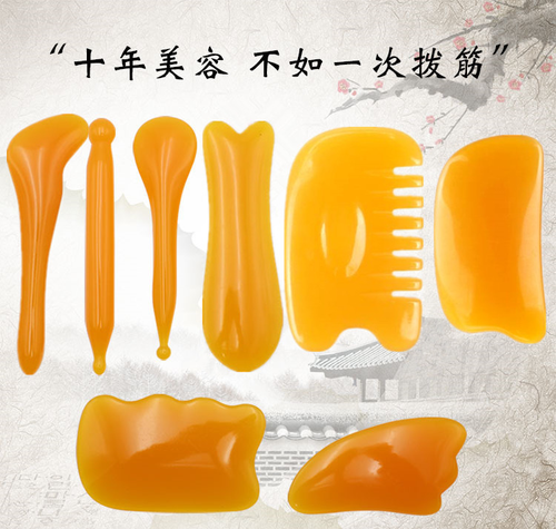 全身通用拔经棒套装刮痧按摩板