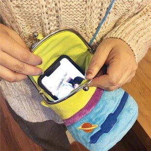 玩具总动员胡迪公主斜跨包可爱毛绒公仔手提包单肩小容量卡通包包