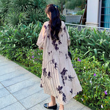【档口】高品质碎花印花打褶高品质连衣裙079-2441-p130-k188，女装连衣裙，2C079