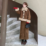 !羊羔毛牛角扣雪尼尔羽绒服套装(90绒老标)079-4567-p275-418，女装套装/套裙，2C079
