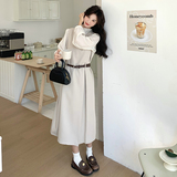 【档口有货】无袖连衣裙打揽衬衫两件套+腰带079-2530-p180-k258，女装连衣裙，2C079