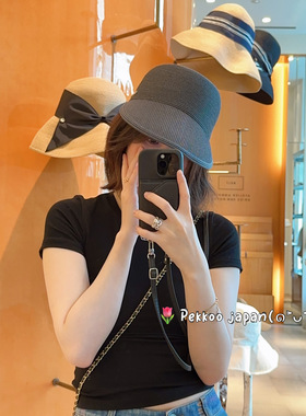 UV防晒 57cm Athena new yurk Janet 蝴蝶结丝带 遮阳草帽鸭舌帽