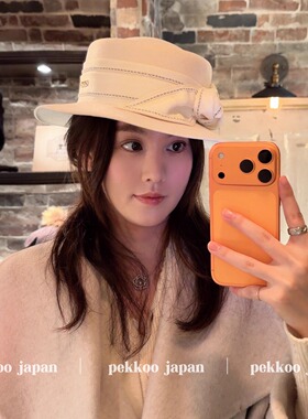 57cm CA4LA CAM50160 STITCHING POKEPIE 优雅花边丝带 羊毛礼帽