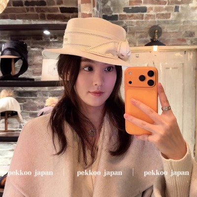 57cm CA4LA CAM50160 STITCHING POKEPIE 优雅花边丝带 羊毛礼帽