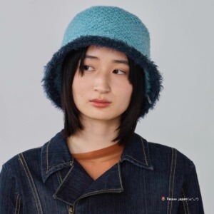 58cm OVERRIDE CURLY FUR RELAX HAT 254090212 可折叠保暖渔夫帽