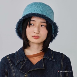 FUR CURLY RELAX HAT 可折叠保暖渔夫帽 58cm 254090212 OVERRIDE