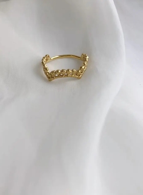 日本代购Flavour独特蕾丝设计小众设计师风格装饰花边圆点戒指245