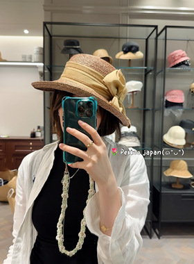 57cm CA4LA CAM50122 SUMMER QUEEN 3 优雅蝴蝶结丝带遮阳渔夫帽