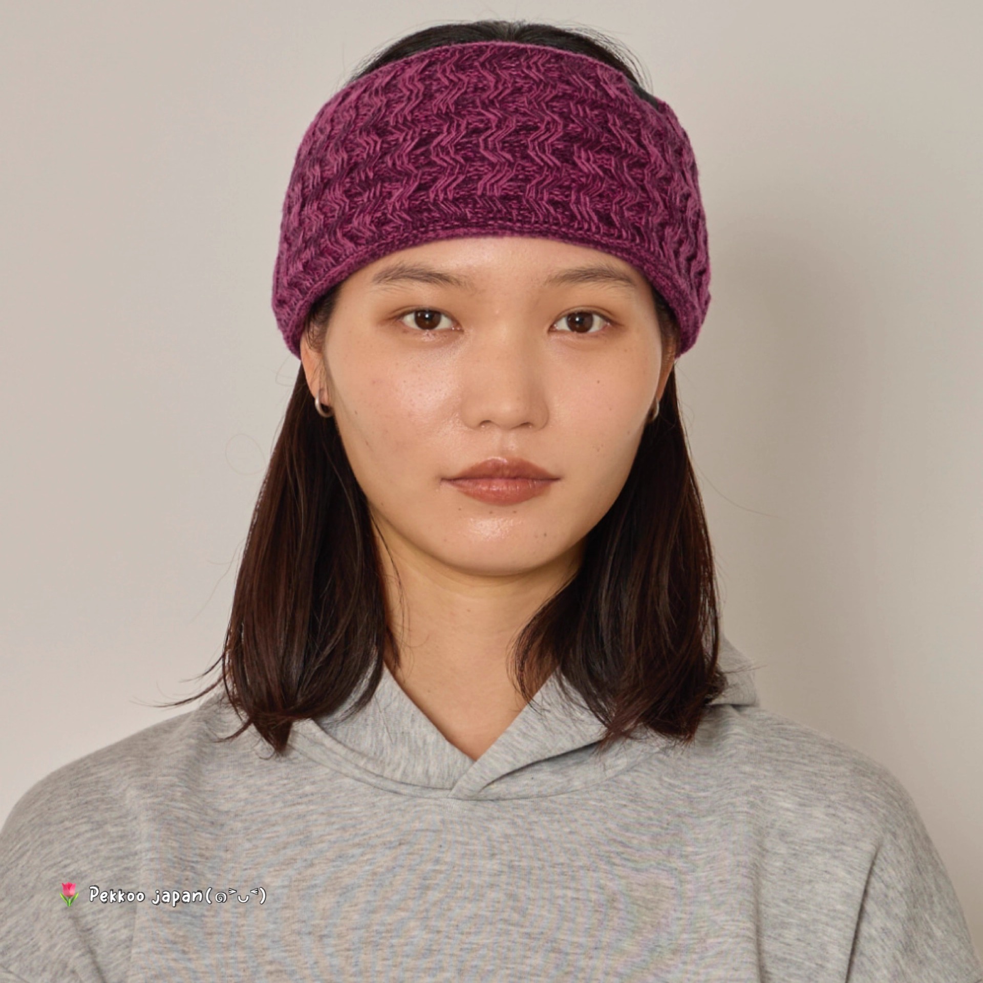 57-59cm arth Wave Knit Headband 253021209 秋冬保暖针织发带