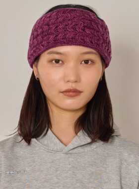 57-59cm arth Wave Knit Headband 253021209 秋冬保暖针织发带