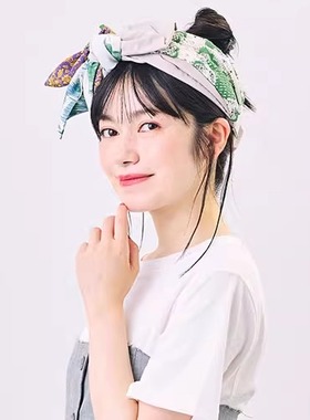 CA4LA SHK01209 LE LAVAGE 13 拼色 蕾丝蝴蝶结 碎花发带发饰