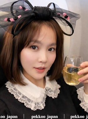 Maison kaya 蝴蝶结玫瑰花朵 发箍发饰 PTM4306 蝴蝶结可移动