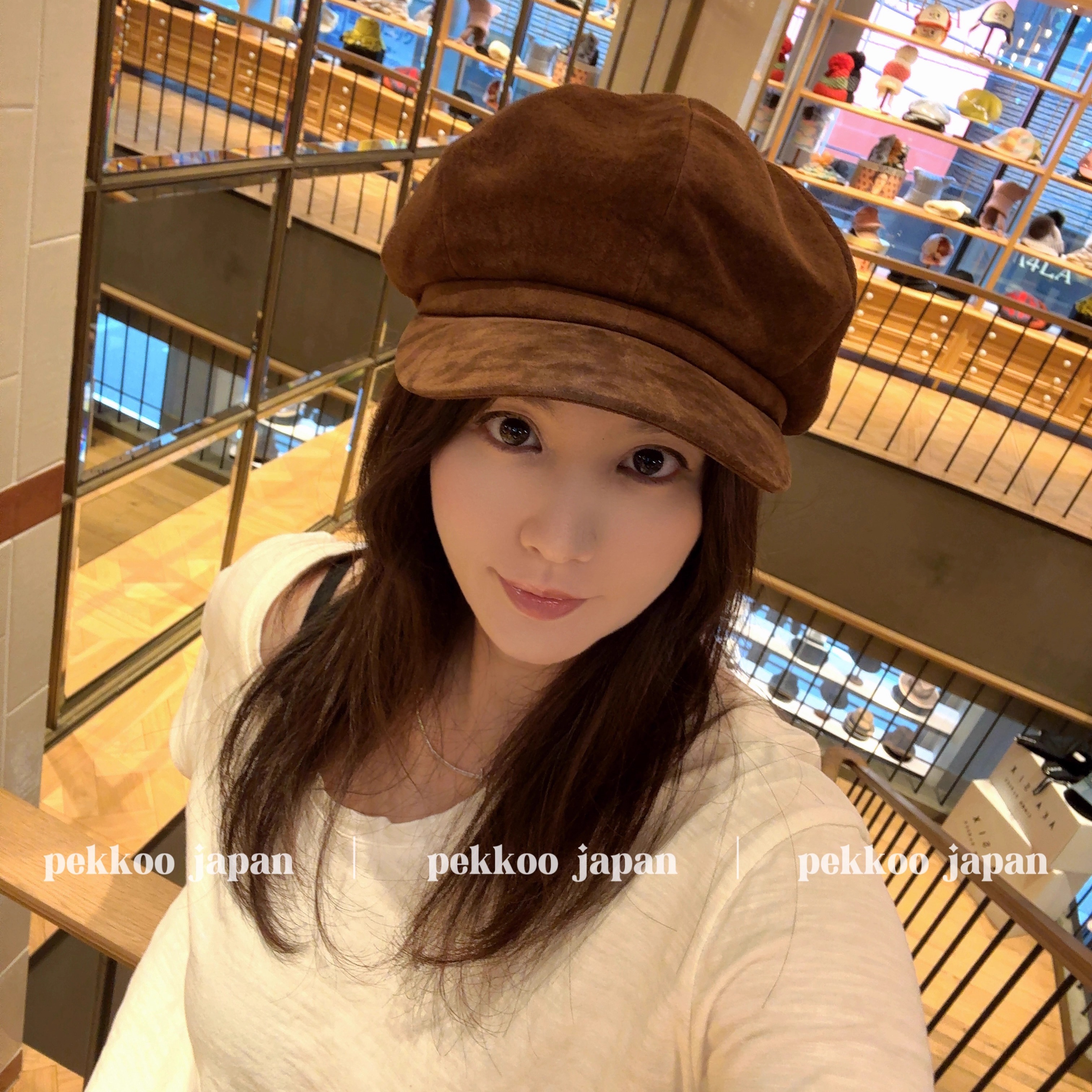 CA4LAZKN02638GAJI报童帽麂皮