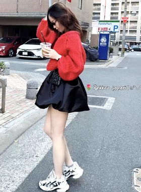 开衫 THE TOÉ Enfield 羊毛针织开衫 手工编织  甜美可爱 灯笼袖