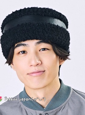 57-59cm CA4LA COSSACK FLBOA DOU02043 男女同款 合皮拼接保暖帽