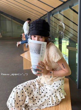 yigenanaya同款 CA4LA KTZ02680/02657 MINT3 休闲百搭褶皱报童帽