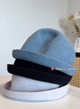 【国现】可折叠 Mature ha MKF-24130 秋冬新款日系羊毛渔夫帽