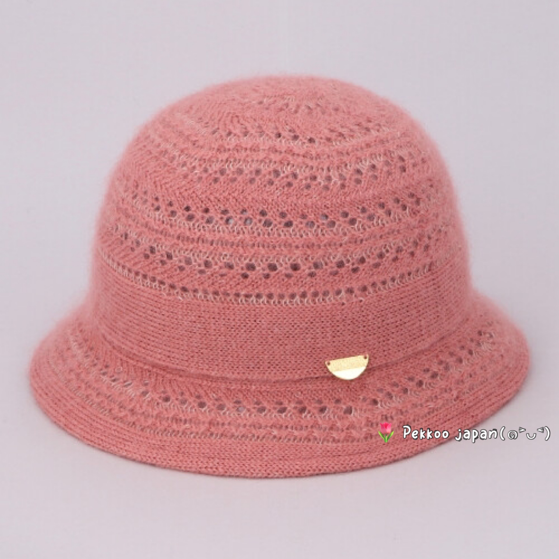 58cm CA4LA LACE ONM01973 简约蕾丝花纹 羊毛混纺 保暖针织帽