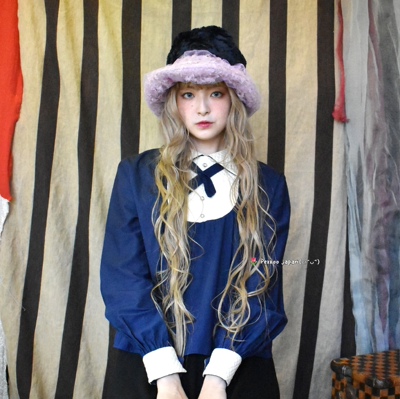 57.5cm Barairo L-008350 25秋冬 新款毛绒拼接 防寒保暖渔夫帽