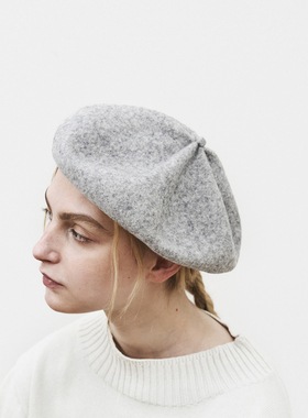 57.5-59cm mature ha MKF-2001G_2 beret 时尚百搭 羊毛贝雷帽