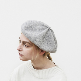 MKF 百搭 59cm 羊毛贝雷帽 时尚 mature beret 57.5 2001G_2