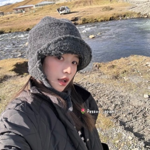 丁丁同款!! CA4LA TAM02717 CHARI5羊羔毛飞行帽护耳秋冬日本制