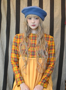 57.5cm Barairo L-008313 Ribbon甜美可爱蝴蝶结贝雷帽百搭画家帽