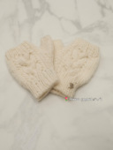 kaya tokyo 秋冬羊毛麻花编织手套露指 9折.国现 日本制 con8926