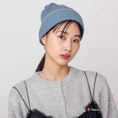 可洗57-59cm OVERRIDE REP 254090262 休闲保暖条纹针织帽袜套装