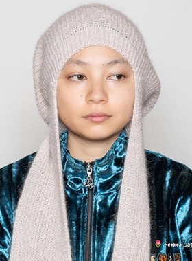 57-60cm CA4LA COLD MOON CAM14004 马海毛柔软保暖 护耳针织帽