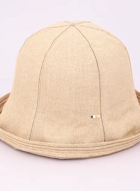 可手洗 CA4LA KTZ02643 MARGOT 防晒遮阳草帽 可爱卷边郁金香帽型