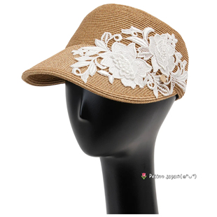 new Athena 57cm 优雅蕾丝遮阳空顶帽 Amelia Visor york uv防晒