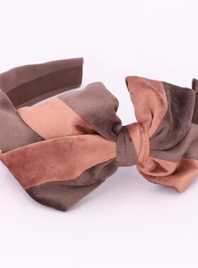 国现CA4LA JEO00556 TWO TONE SUEDE CAROLINA双色蝴蝶结绒面发箍