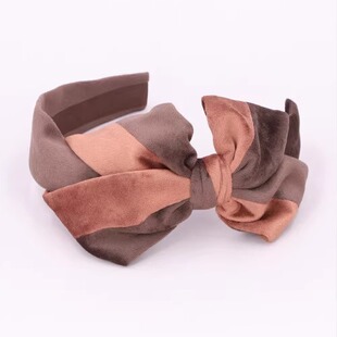国现CA4LA JEO00556 TWO TONE SUEDE CAROLINA双色蝴蝶结绒面发箍