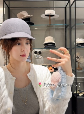 57.5cm CA4LA KTZ02569 CF ELEMENTARY6 秋冬纯色羊毛鸭舌帽