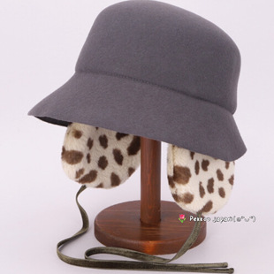 MIMI HAT 羊毛毡渔夫帽 CA4LA 护耳 质感 经典 58cm COH00064