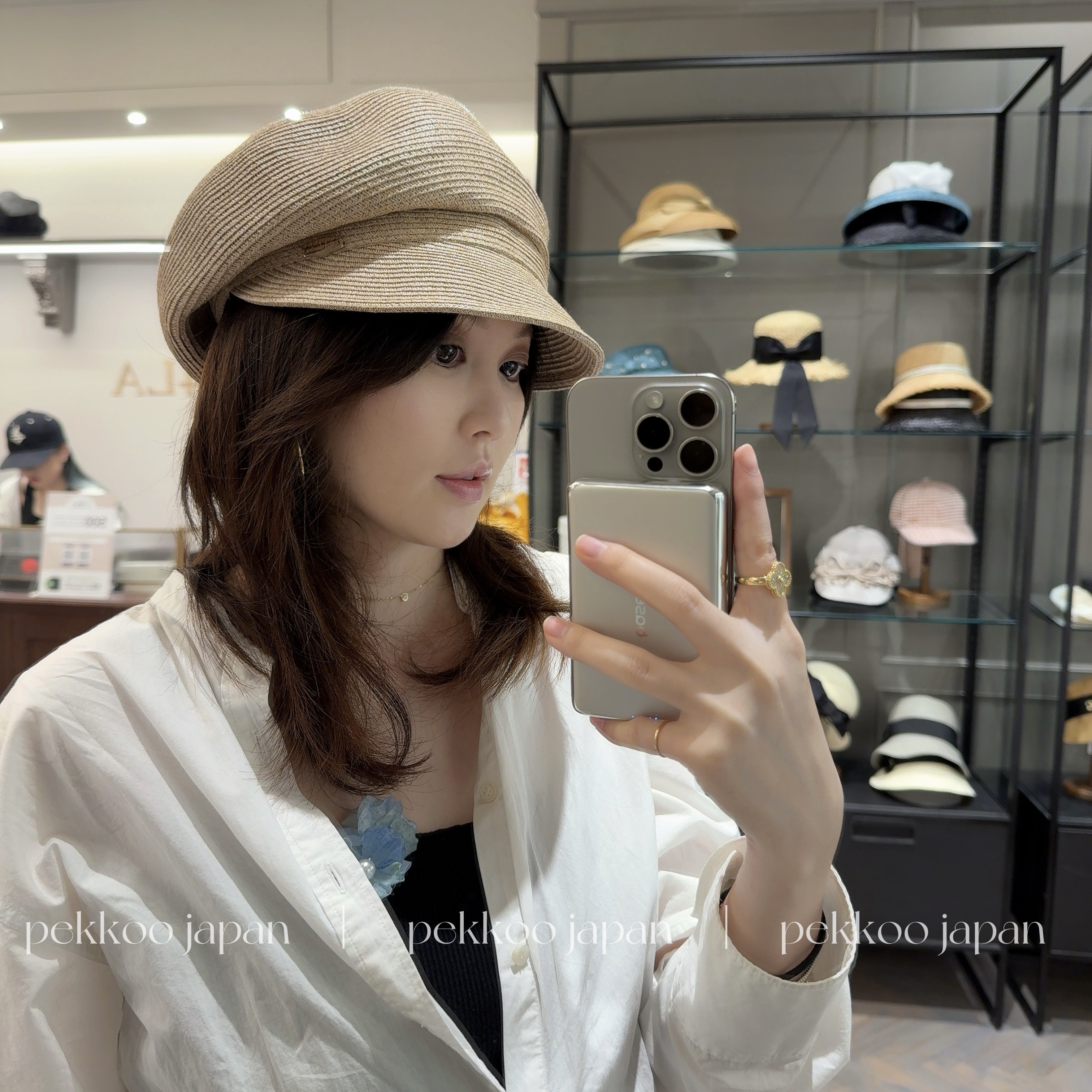 CA4LATOZ00136休闲草编报童帽