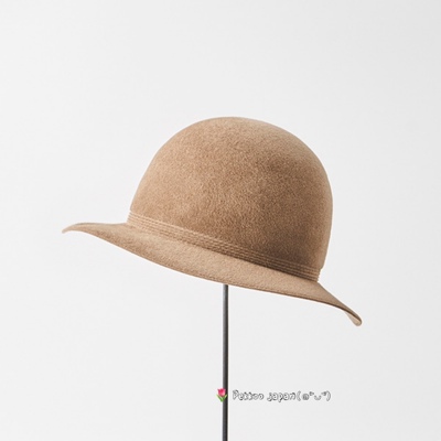 分码 mature ha MFEL-1308M 高级优雅羊毛圆顶礼帽 盒子帽 日本制