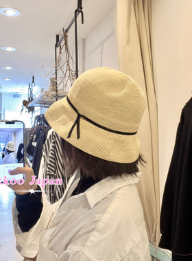 可折叠 日本Mature ha MPB1-01S 丝带小帽檐轻便折叠草帽遮阳帽