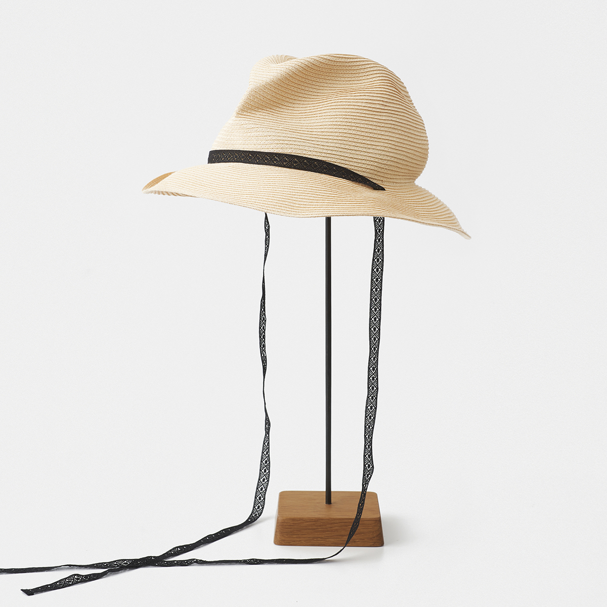 matureha7cm帽檐飘带遮阳草帽