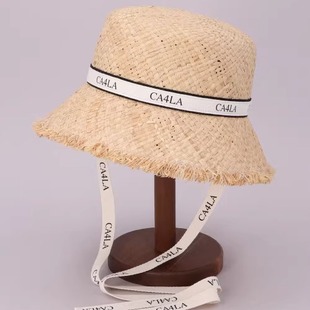 CLICK RAFFIA 57.5cm 高定款 CAM50147 拉菲草遮阳帽礼帽 CA4LA