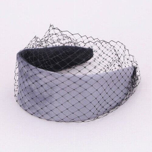 CA4LA JEO00558 SUEDE CHANGEABLE VEILING 绒面革薄纱宽发箍