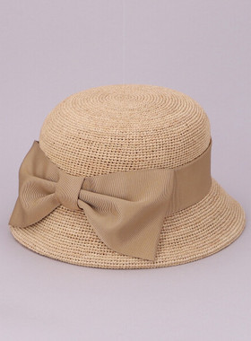 57cm CA4LA CAM60106 KAWAII HAT6 春夏优雅拉菲草编织遮阳草帽