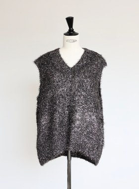 Ayako Gypsohila Glitter Knit Vest 毛须须闪闪背心针织
