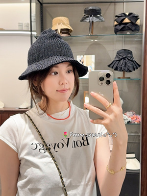 ca4la渔夫帽休闲女夏针织