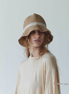 可折叠 57.5cm mature ha. MAS26-92 conifer 防晒纸草丝带渔夫帽