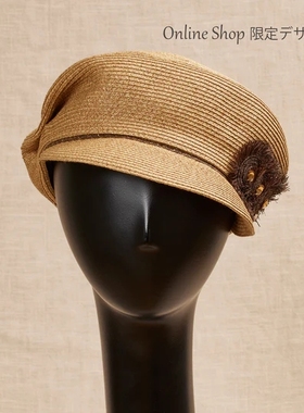 防晒遮阳 2023新款 Athena new york 不对称休闲鸭舌帽草帽 Judy